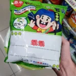 green bag of kuai kuai (乖乖), taiwanese snacks