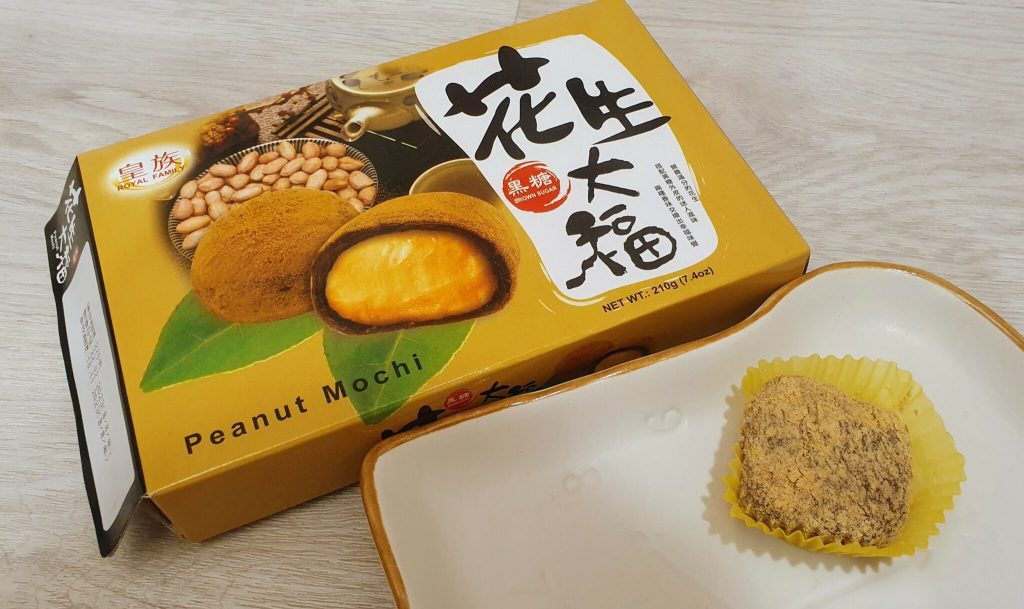 a box of peanut butter mochi