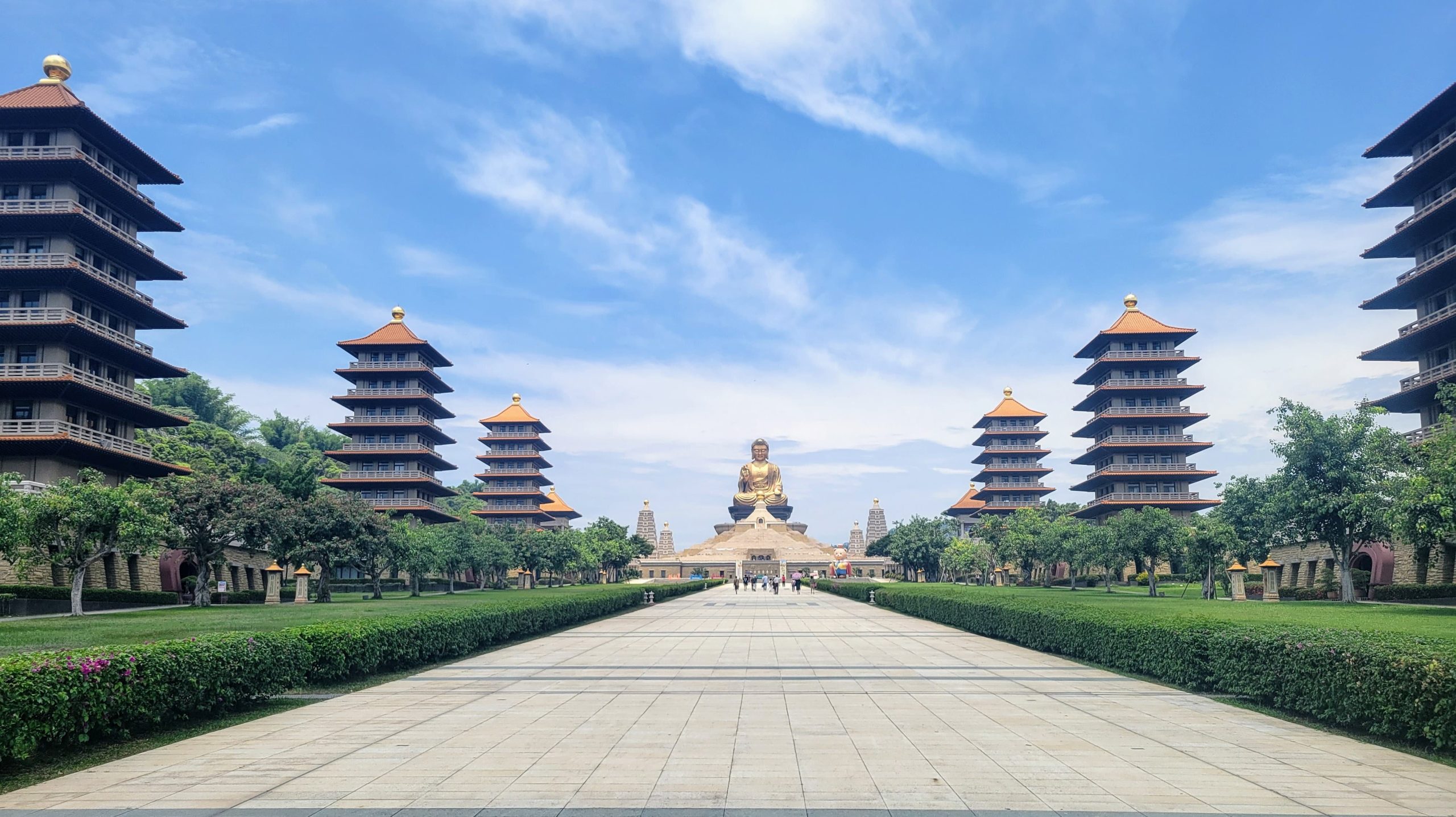 big buddha statue at fo guang shan monestary kaohsiung taiwan