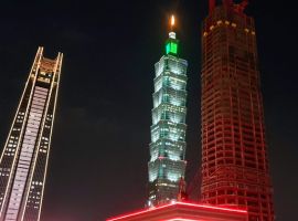 view of taipei 101 from the humble house hotel